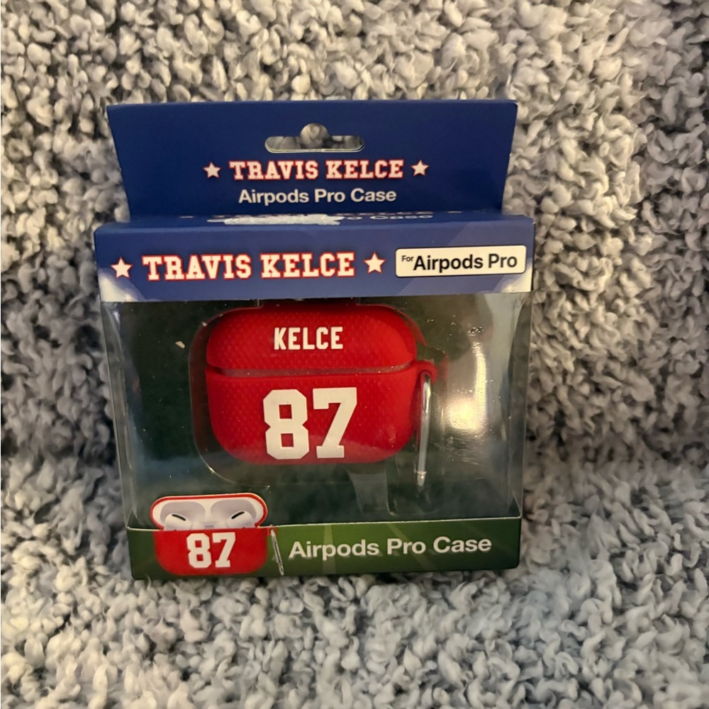 Travis Kelce Red '87' AirPods Pro Case